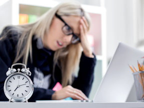 Woman working longer hours