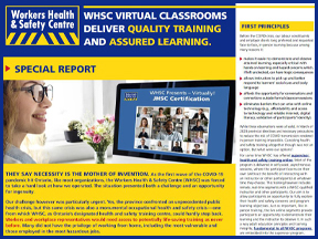 Virtual classroom health and safety training