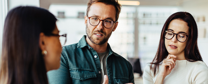 Professionals having a meeting